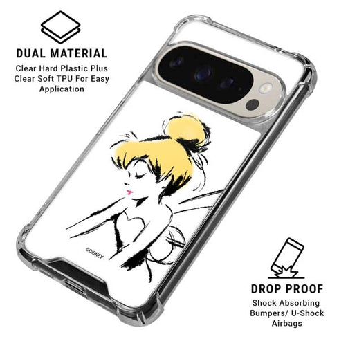 Disney Tinker Bell Dreamer Ink Art Pixel 9/9 Pro Clear Case